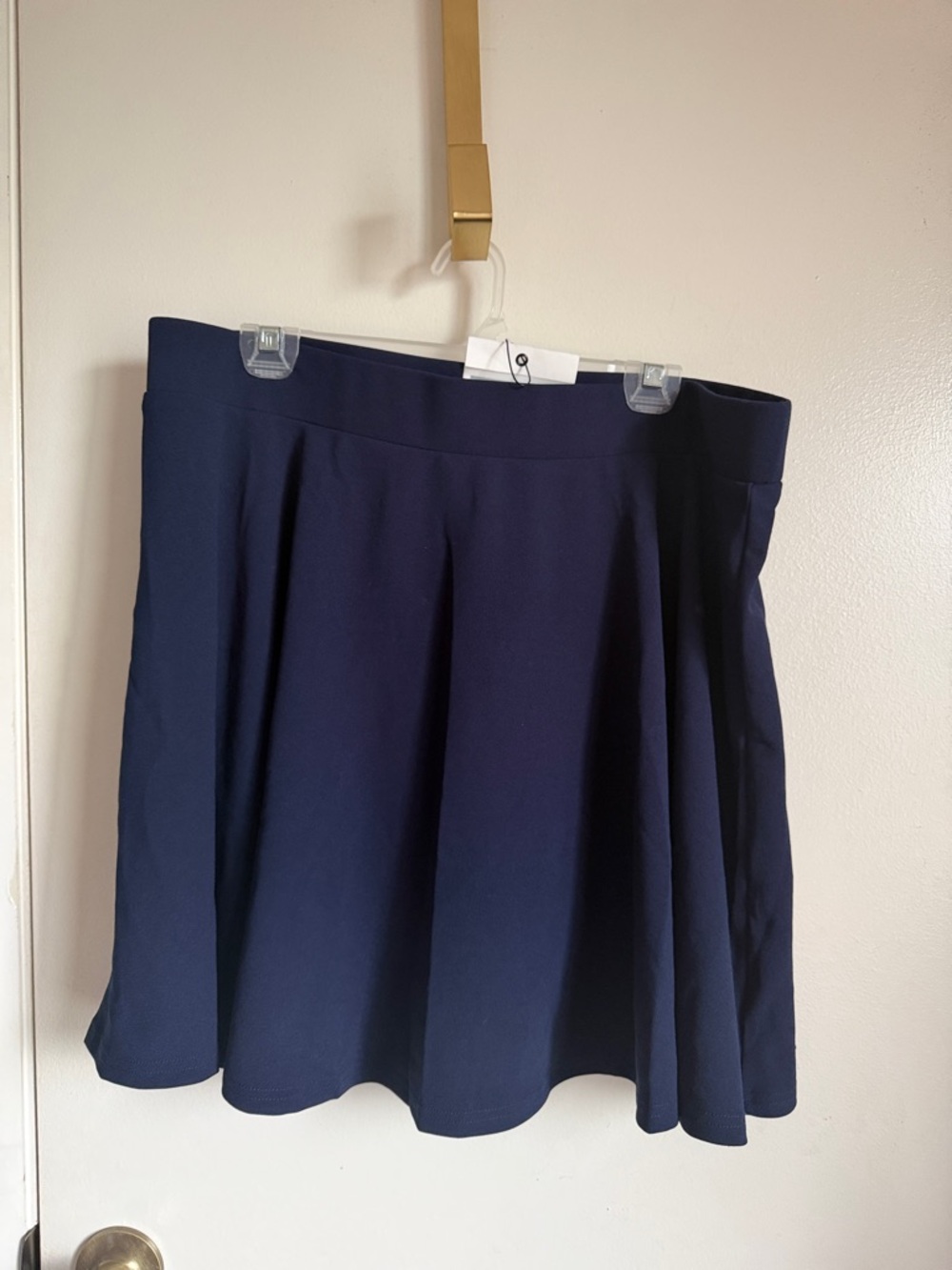 Brand New! Hanna NikoleClassic Navy Pleated A-Line Skort